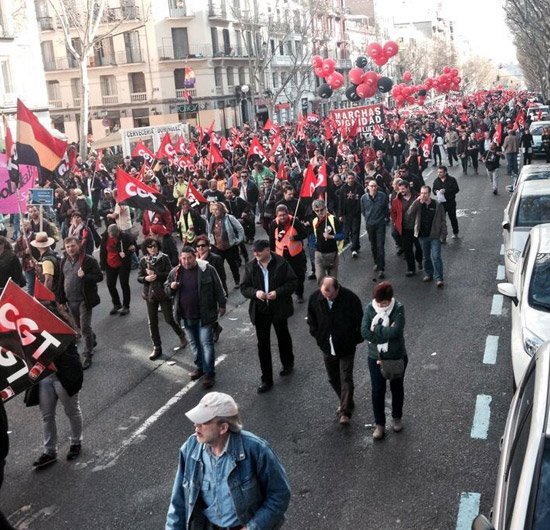 CGT Marsch der Würde 22.3.2014 Madrid