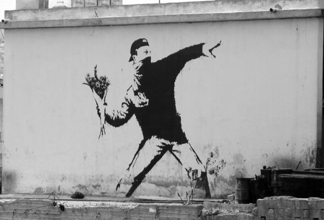 Graffiti Flowers von banksy 