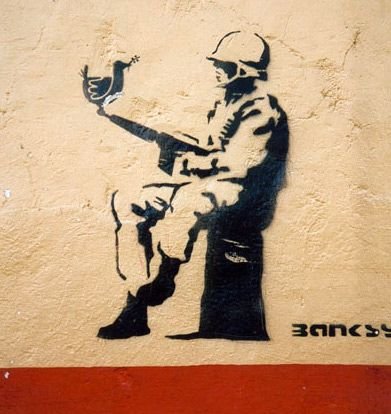 Graffiti Soldat von banksy 