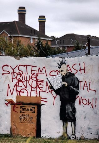 Graffiti Ikea Punk von banksy 