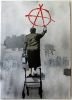 Graffiti Alte Frau von banksy 