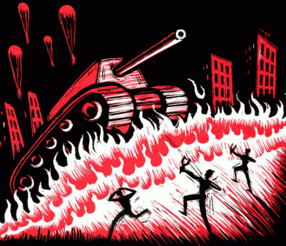 Grafiken des radikalen Künstlers Eric Drooker - Riot