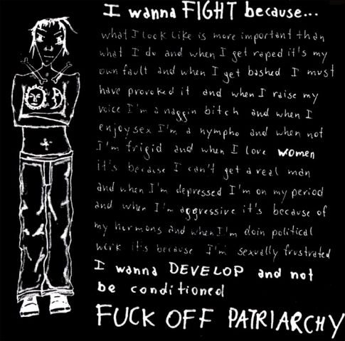 Fuck off patriarchy (Linzer Punkband Anarchophobia)