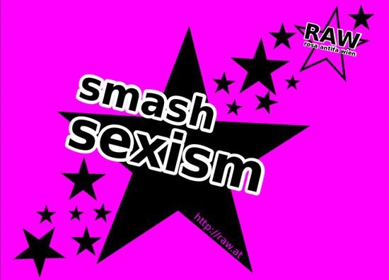Smash sexism - Aufkleber