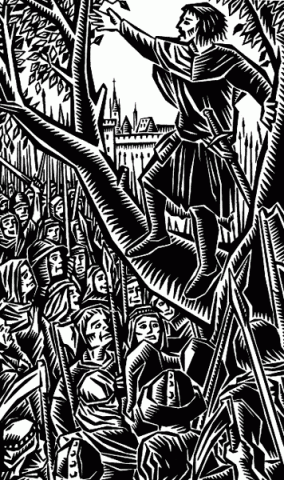 Grafiken des anarchistischen Künstlers Clifford Harper - Revolution 1