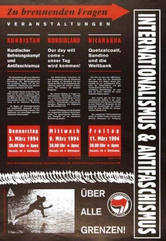 Kunst und Kampf - Plakat Internationalismus und Antifaschismus