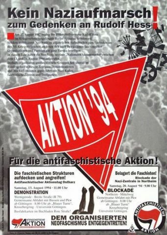 Kunst und Kampf - Plakat Kein Naziaufmarsch