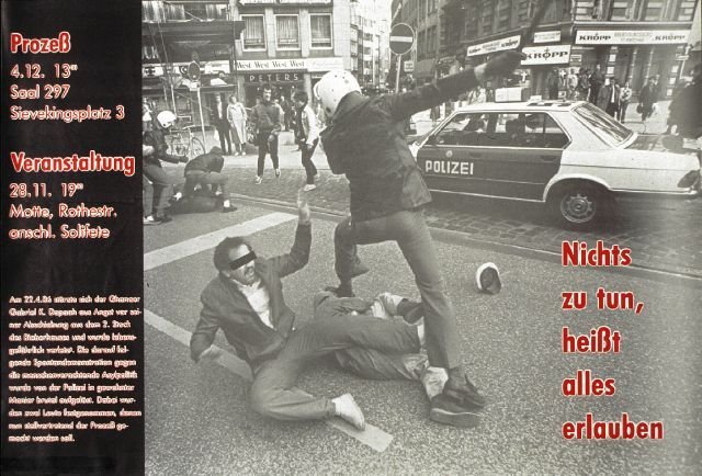 Plakate Sozialer Bewegungen - Nichts zu tun, heißt alles zu erlauben