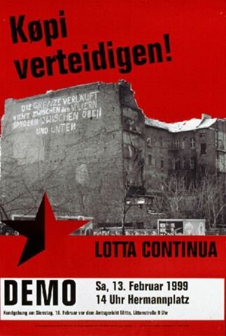 Plakate Sozialer Bewegungen - Köpi verteidigen