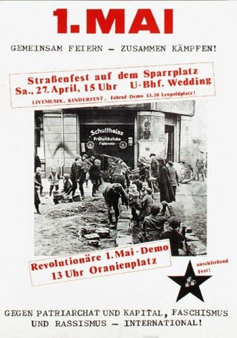 Plakate Sozialer Bewegungen - 1. Mai Straßenfest