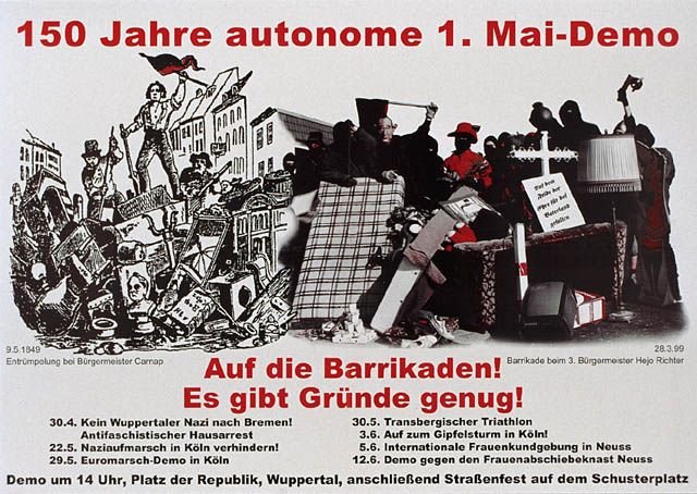 Plakate Sozialer Bewegungen - 150 Jahre 1. Mai-Demo