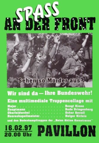 Plakate Sozialer Bewegungen - Spass an der Front