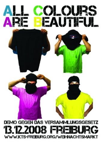 Plakate Sozialer Bewegungen - ACAB. All colors are beautiful