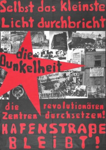 Plakate Sozialer Bewegungen - Hamburg Hafenstraße bleibt