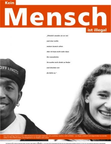 Plakate Sozialer Bewegungen - Kein Mensch ist illegal 2