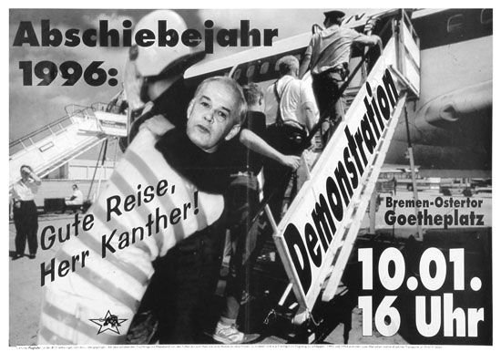 Plakate Sozialer Bewegungen - Abschiebejahr 1996
