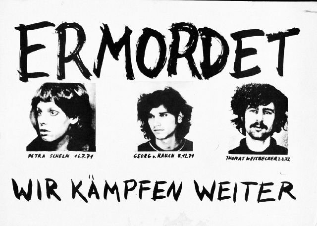Plakate Sozialer Bewegungen - Ermordet. Wir kämpfen weiter