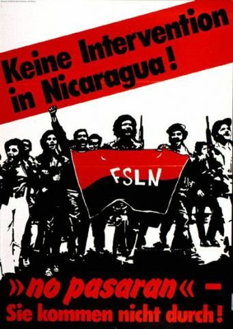 Plakate Sozialer Bewegungen - Keine Intervention in Nicaragua