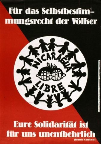 Plakate Sozialer Bewegungen - Nicaragua libre