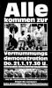 Plakate Sozialer Bewegungen - Alle kommen zur Vermummungsdemonstration