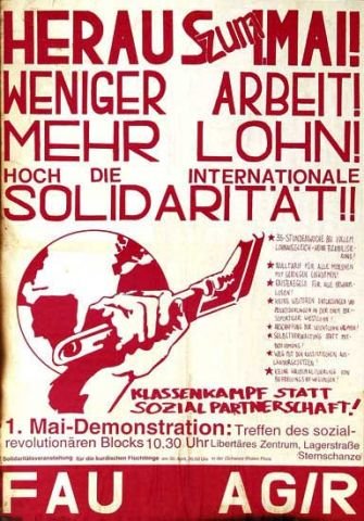 Plakate der FAU - Heraus zum 1. Mai!