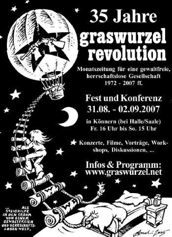 Anarchistische Plakate - 35 Jahre Graswurzelrevolution