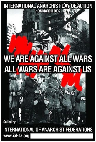 Anarchistische Plakate - All wars are against us