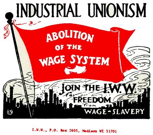 Plakate der Wobblies Industrial Unionism