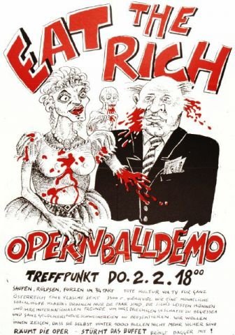 Politische Plakate �sterreich - Opernballdemo 1