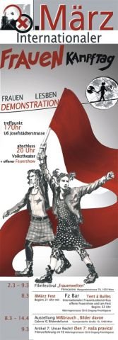 Politische Plakate Österreich - 8. März Frauenkampftag