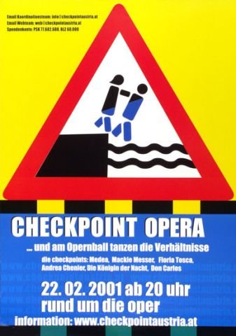 Politische Plakate Österreich - Checkpoint Austria 2001