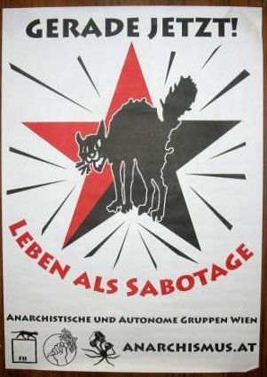 Politische Plakate Österreich - Leben als Sabotage