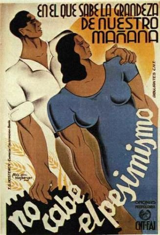 Plakat aus dem Spanischen Bürgerkrieg CNT-FAI 15
