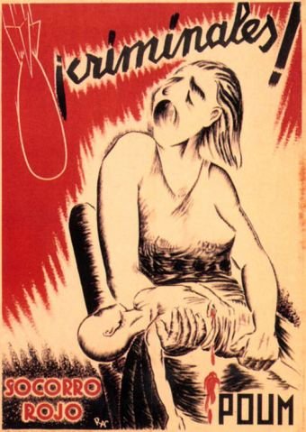 Plakat aus dem Spanischen Bürgerkrieg POUM 5