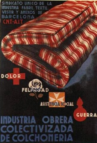 Plakat aus dem Spanischen B端rgerkrieg CNT-FAI 21
