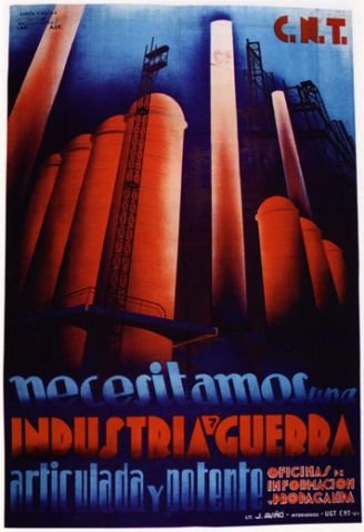 Plakat aus dem Spanischen Bürgerkrieg CNT-FAI 29