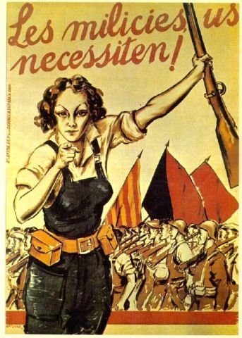 Plakat aus dem Spanischen Bürgerkrieg CNT-FAI 52