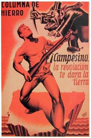 Plakat aus dem Spanischen Bürgerkrieg CNT-FAI 54