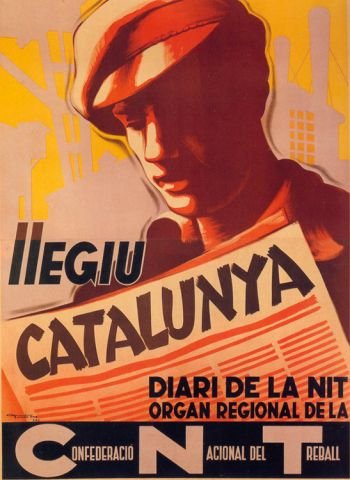 Plakat aus dem Spanischen Bürgerkrieg CNT-FAI 82