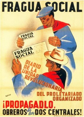 Plakat aus dem Spanischen Bürgerkrieg CNT-FAI 91