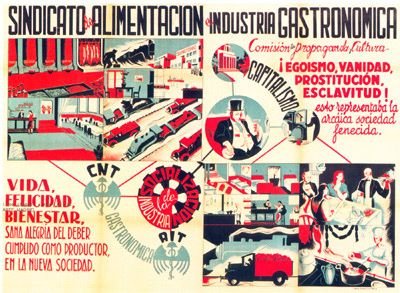 Plakat aus dem Spanischen Bürgerkrieg CNT-FAI 96