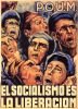Plakat aus dem Spanischen Bürgerkrieg POUM 2
