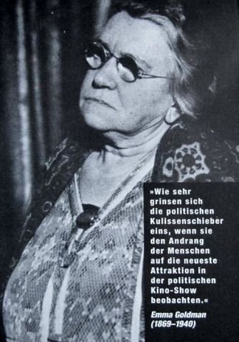 Emma Goldman - Politische Kulissenschieber