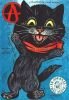 Postkarte Schwarze Katze