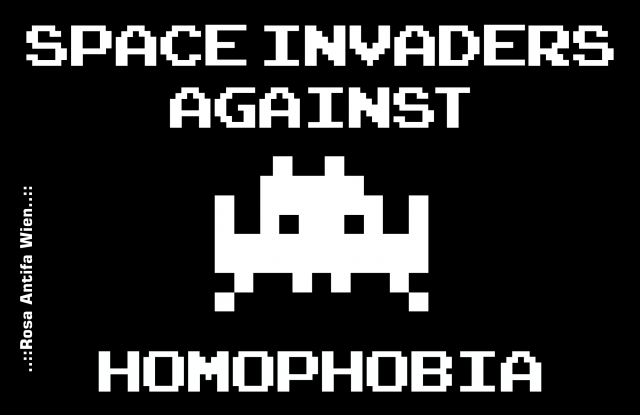 Space invaders against homophobia