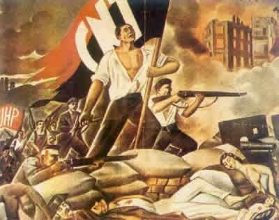 Gemälde spanischer Bürgerkrieg 1