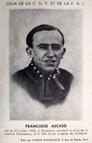 Francisco Ascaso Postkarte