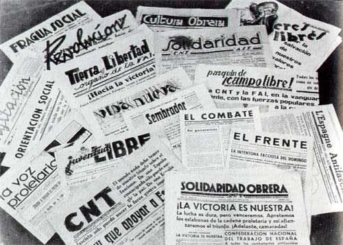 Spanischer Bürgerkrieg und anarchistische Revolution 1936-39 - Bild Anarchistische Presse