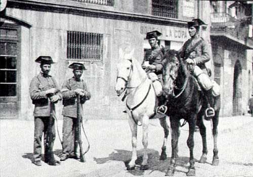 Spanischer Bürgerkrieg und anarchistische Revolution 1936-39 - Bild Guardia civil