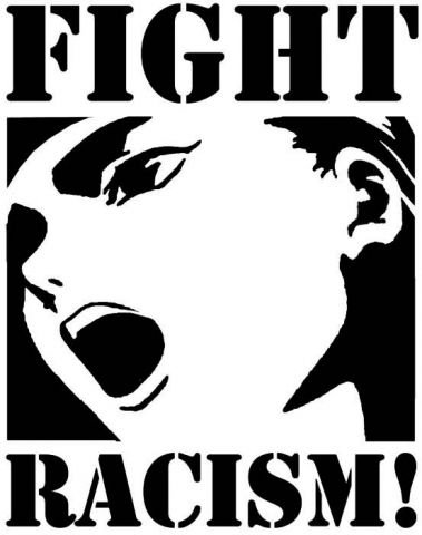 Stencil Fight racism